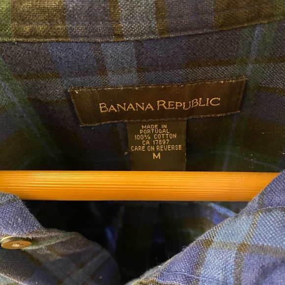 Banana Republic Mens Button Down Sz Medium - Picture 2 of 4
